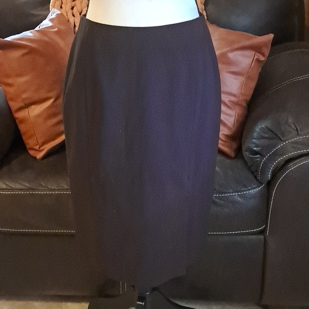 Josephine Chaus Black Pencil Skirt Knee-Length Work NWOT